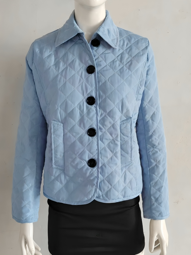 Mulonu® Quilted Coat Winter Jacket Women Turn-down Collar Jackets