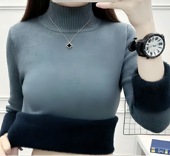 Mulonu® Sweater For Women Winter Thicken Turtleneck Slim Knit