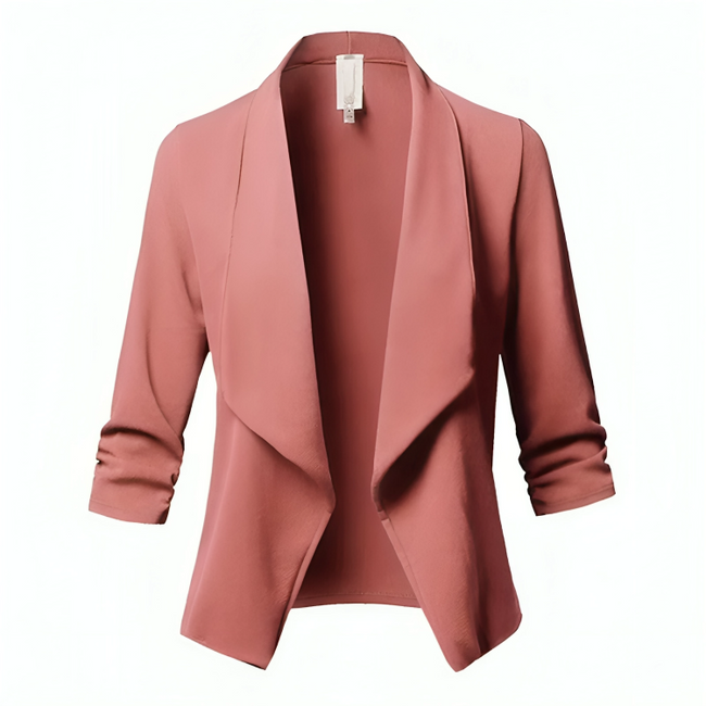 Mulonu® Women Black Thin Blazers Long Sleeve Officewear