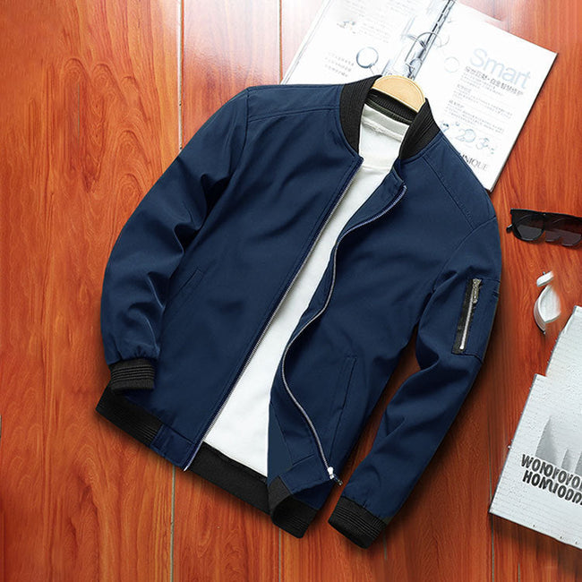 Mulonu® Men's Outdoor Casual Jacket: Slim-Fit, Solid Color, High-Quality Design