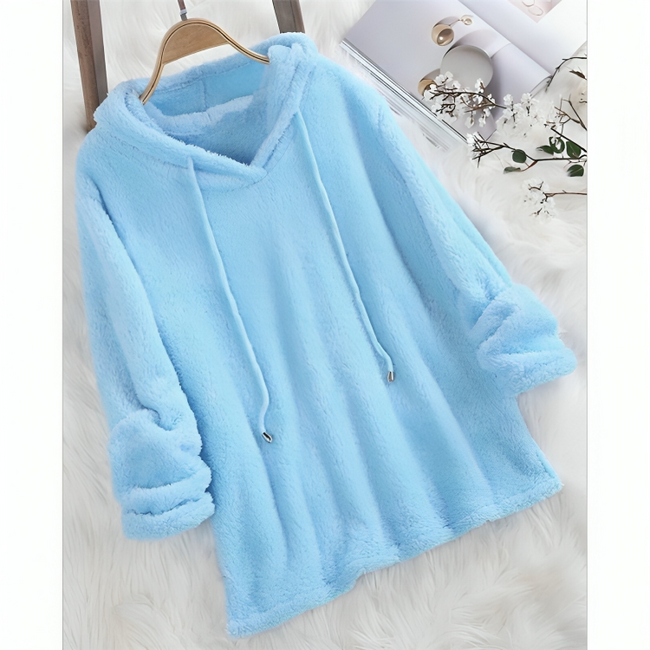 Mulonu® Winter Fleece Sweater Fluffy Thin Hooded Women Casual Sweaters