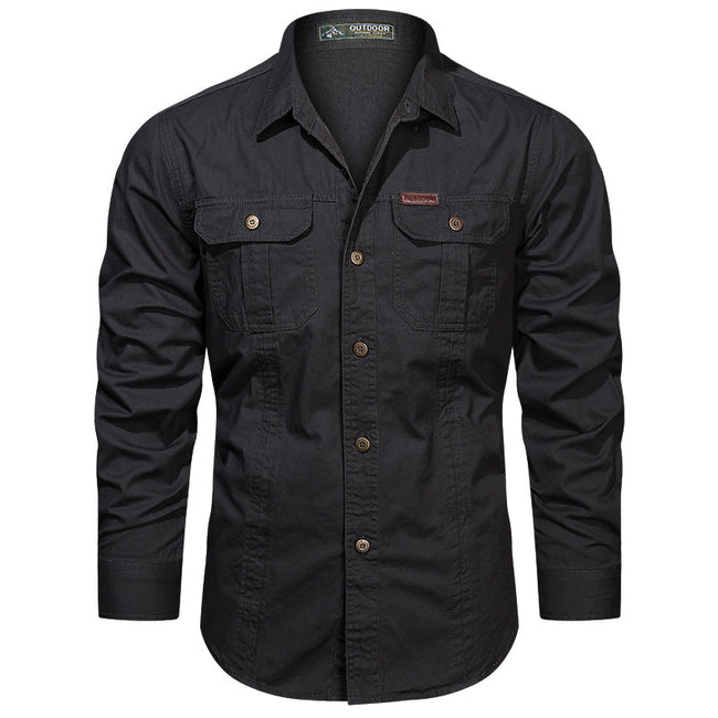 Mulonu® High style black cargo shirt