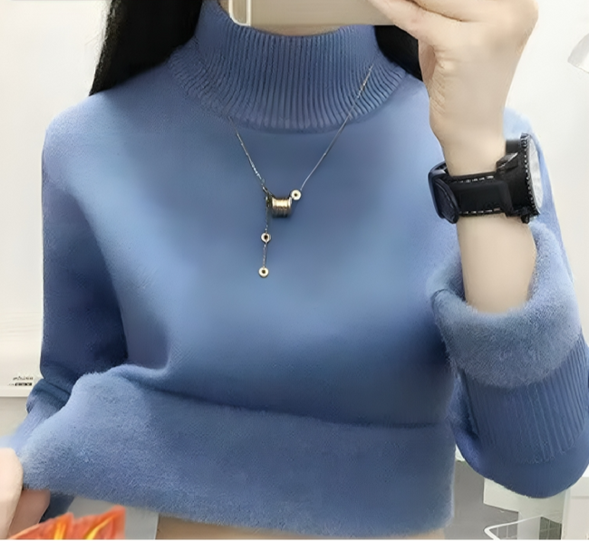 Mulonu® Sweater For Women Winter Thicken Turtleneck Slim Knit