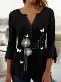 Mulonu® Woman Casual Shirt Printed Blouse