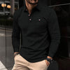 Mulonu® Solid color button-up design polo shirt