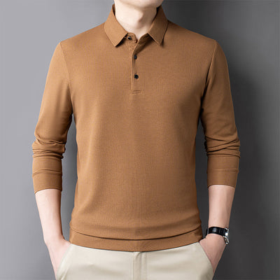 Mulonu® Waffle long sleeve polo shirt