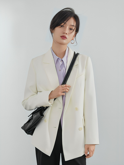 Mulonu® Women Black Blazer Office Lady Blazers Coats