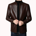 Mulonu® Men Leather Suit Jacket Men Slim Fit blazer Coat