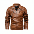 Mulonu® New Men's Leather Jackets High Quality Slim Fit