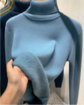 Mulonu® Winter Thick Plush Fleece Lined Knit Turtleneck Sweater