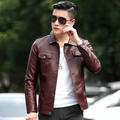 Mulonu® New leather slim fit  jacket for men's