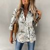 Mulonu® Women Printed Long Sleeve Loose Blouse Top