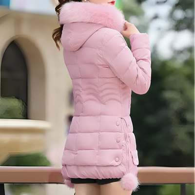 Mulonu® Winter Women Jacket Fur Collar Hooded Thick Warm