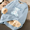 Mulonu® Printed Cute Fleece Warm Hoodies Women Loose Sweatshirts