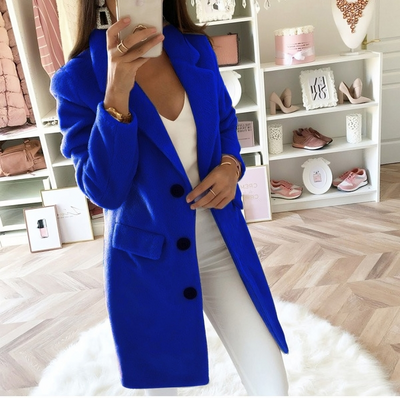 Mulonu® Wool & Blends Women Winter Long Ladies Coats