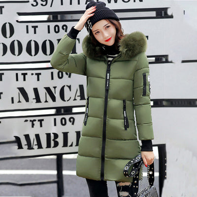 Winter Women's Parka: Long, Casual, Fur Hooded, Thick Warm Jacket