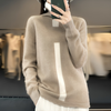 Mulonu® Fleece Sweater For Women Collar Colored Top Pullover