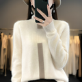Mulonu® Fleece Sweater For Women Collar Colored Top Pullover