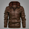 Mulonu® New Men's Leather Jackets Biker Leather Coats