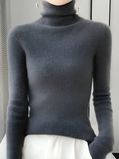 Mulonu® Women Turtleneck Sweater Wool Soft Kniwear