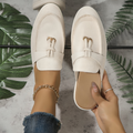 Mulonu® New Casual Flat Bottom Mules Lock Tassel Loafers