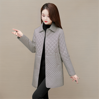 Mulonu® Women Quilted Long Coats Warm Long Sleeve Jackets