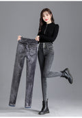 Mulonu® Winter Thermal High-Waist Skinny Jeans: Warm, Stretchy, and Stylish