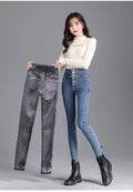 Mulonu® Winter Thermal High-Waist Skinny Jeans: Warm, Stretchy, and Stylish