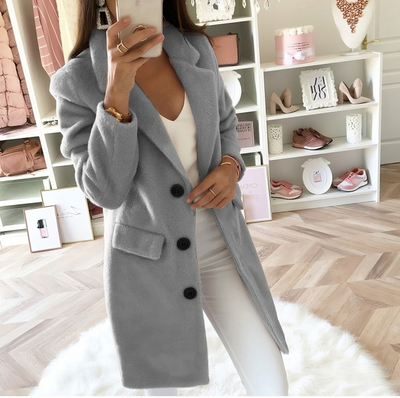 Mulonu® Wool & Blends Women Winter Long Ladies Coats