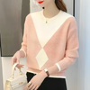 Mulonu® Mink Fleece Round Neck Loose Long Sleeve Sweater