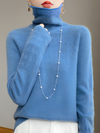 Mulonu® 100% Wool Sweater Turtleneck Hollow Long Sleeves