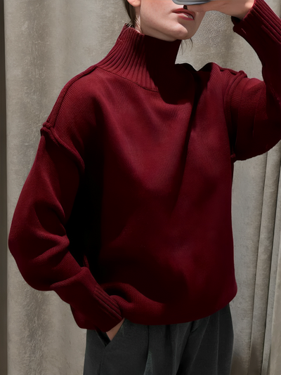 Mulonu® Knitted Winter Thick Loose Turtleneck Sweater