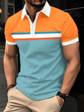 Martin™ comfortable printed summer polo t-shirt