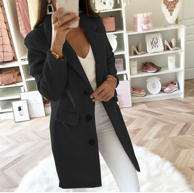 Mulonu® Wool & Blends Women Winter Long Ladies Coats