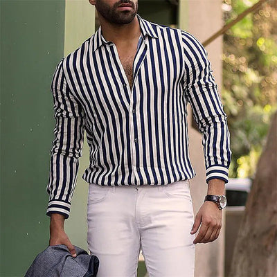 Mulonu® Black casual button up shirt