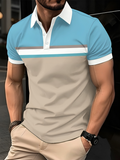 Martin™ comfortable printed summer polo t-shirt