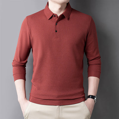 Mulonu® Waffle long sleeve polo shirt