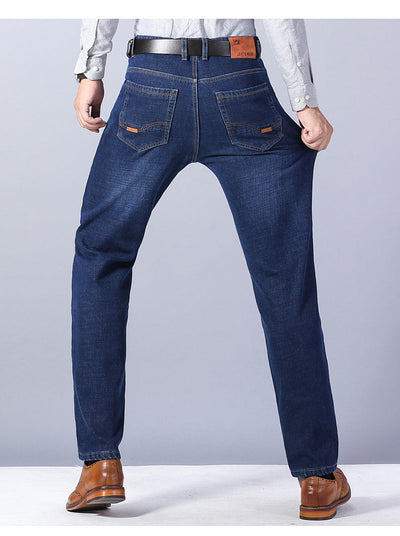 Mulonu® Winter Classic: Business Casual Velvet Straight Jeans - Warm and Stylish