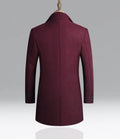 Mulonu® Winter Fashion: Men's Slim Fit Long Sleeve Cardigan Coat – Solid Style