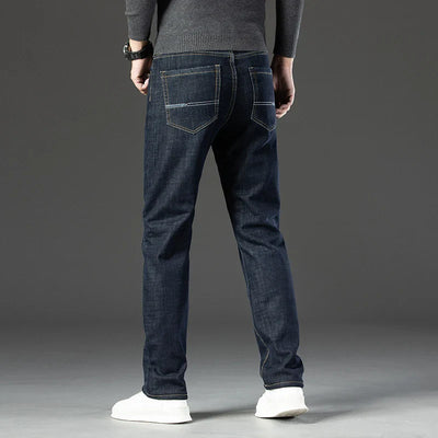 Mulonu® Stay Cozy in 2024: Men's Slim Warm Winter Jeans - Stretch Fleece