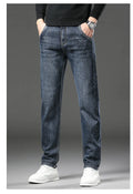 Mulonu® Winter Fashion: Slim Stretch Fleece Jeans for Men with Plush Velvet