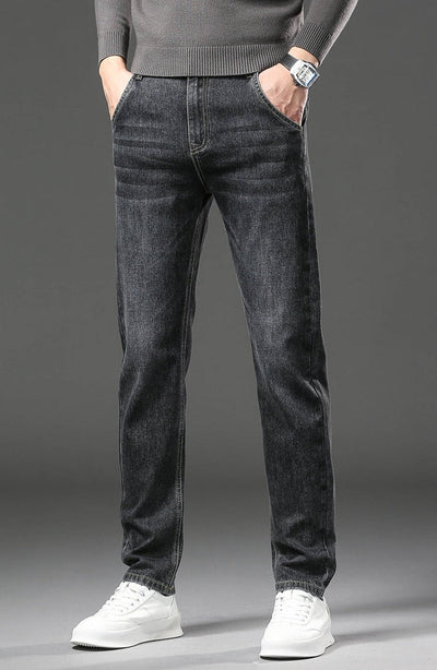 Mulonu® Winter Fashion: New Fleece Slim Stretch Jeans | Plush Denim Trousers