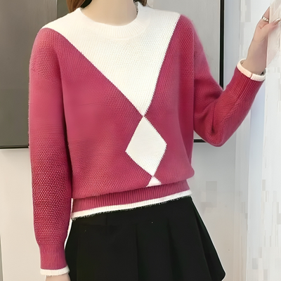 Mulonu® Mink Fleece Round Neck Loose Long Sleeve Sweater