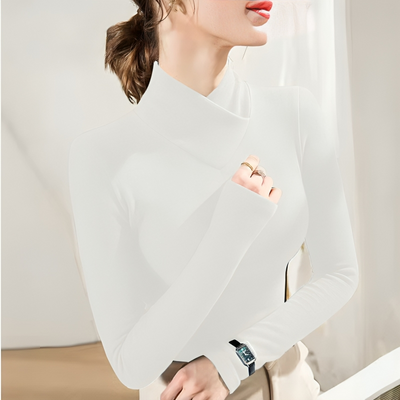 Mulonu® Winter Wool Hot Fleecing Female Sweater O-neck Long Sleeve