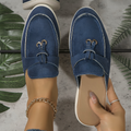 Mulonu® New Casual Flat Bottom Mules Lock Tassel Loafers