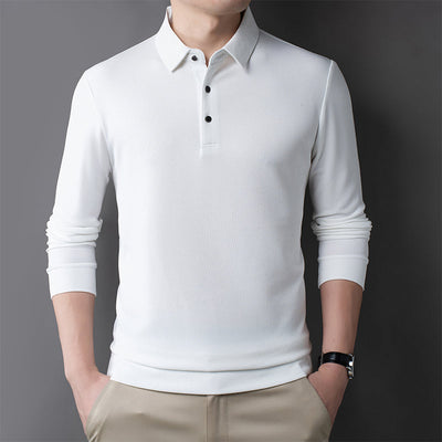 Mulonu® Waffle long sleeve polo shirt