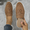 Mulonu® New Casual Flat Bottom Mules Lock Tassel Loafers