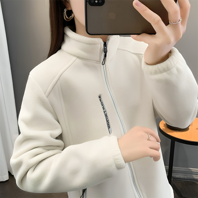 Mulonu® Winter Women Sweatshirt Coat Loose Zip Up Long Sleeve