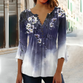 Mulonu® Woman Casual Shirt Printed Blouse