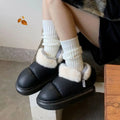 Warm Winter Ankle Boots: Outdoor, Non-slip Thick Sole, Furry Bow, Waterproof, Plush for Women